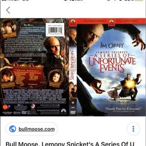 Lemony Snickets a series of unfortunate events dvd
